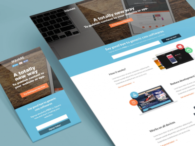 DotSquare Unbounce Landing Page Template
