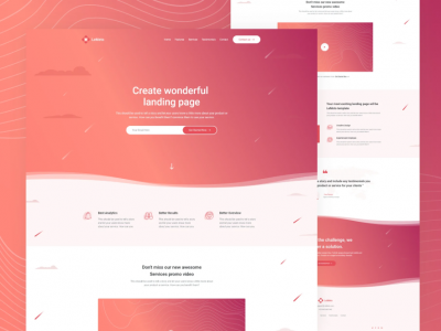 LeMeto - Isometric Business Unbounce Landing Page