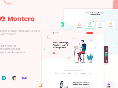 Montero - Digital Agency Unbounce Landing Page