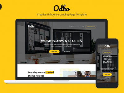 Odho — Responsive Unbounce Landing Page Template