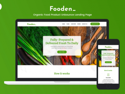 Fooden — Unbounce Food Product Landing Page