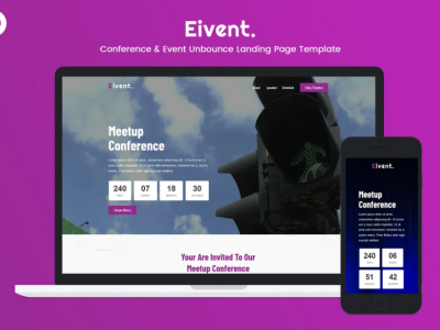 Eivent — Conference & Event Unbounce Landing Page