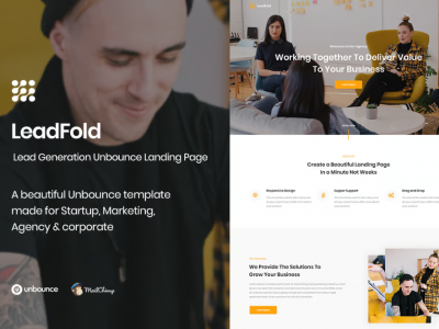 LeadFold - Lead Generation Unbounce Landing Page