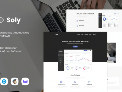 Soly - SaaS & Software Unbounce Landing Page