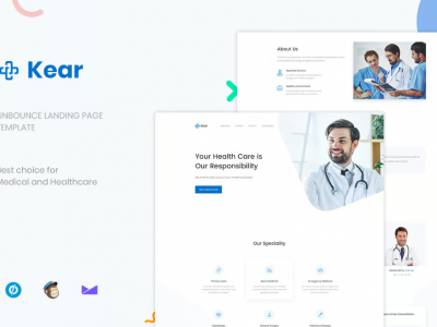 Kear - Medical & Healthcare Unbounce Landing Page