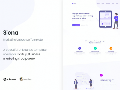 Siena - Marketing Unbounce Landing Page Template