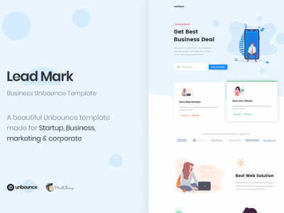 LeadMark - Lead Generation Unbounce Landing Page