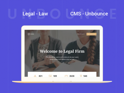 Legal - Law Unbounce Template