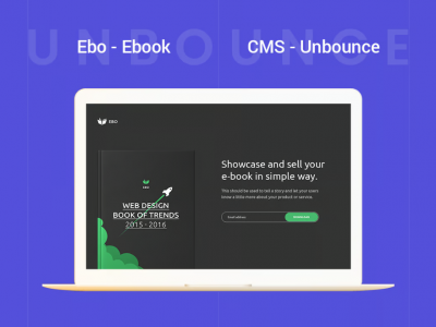 Ebo - Ebook Unbounce Template