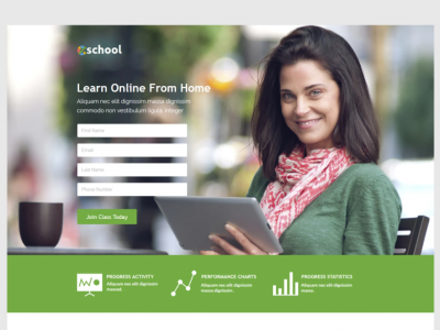 eSchool Unbounce Template