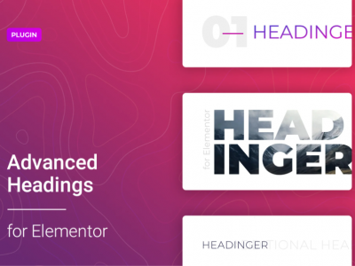 Customizable heading for Elementor
