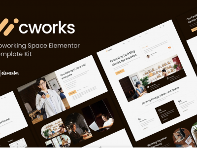 Cworks - Coworking Space Elementor Template Kit