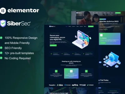 CyberSec - Cyber Security Services Elementor Template Kit