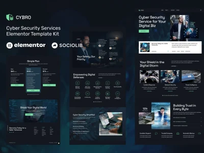 Cybro - Cyber Security Services Elementor Template Kit