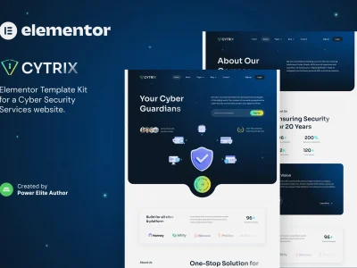 Cytrix – Cyber Security Services Elementor Template Kit