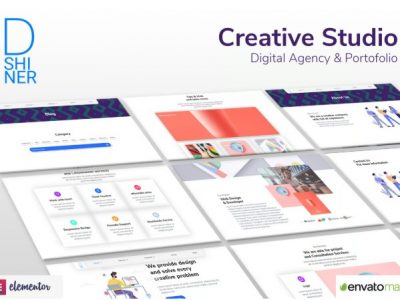D'Shiner Creative Studio & Digital Agency Elementor Template Kit