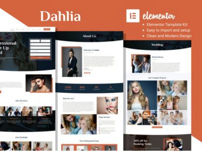 Dahlia - Beauty Business Elementor Template Kit