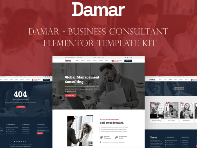 Damar - Business Consultant Elementor Template Kit