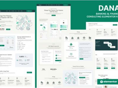 Dana - Banking and Finance Consulting Elementor Template Kit