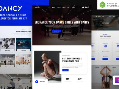 Dancy – Dance School & Studio Elementor Template Kit