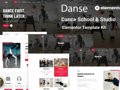 Danse - Dance School and Studio Elementor Template Kit