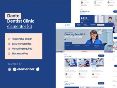 Dante - Dentist & Dental Clinic Elementor Template Kit