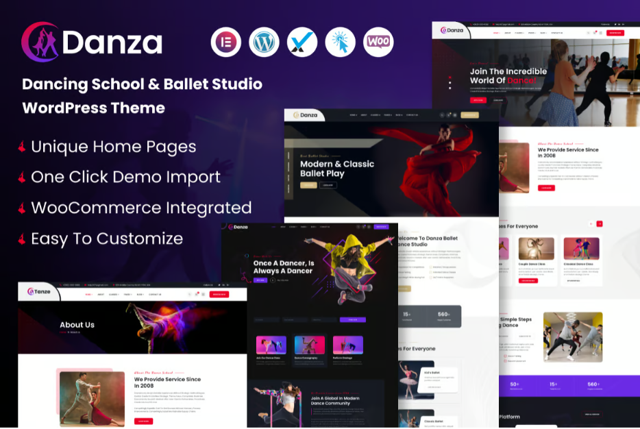 Danza – Dancing School and Ballet Studio WordPress