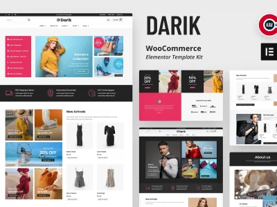 Darik - Fashion WooCommerce Elementor Template Kit
