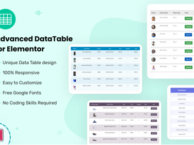 Datalentor - Advanced DataTable for Elementor