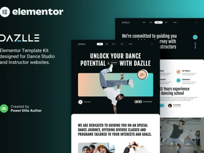 Dazlle – Dance Studio & Instructor Elementor Template Kit