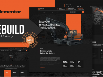 Debuild - Mining & Industry Elementor Pro Template Kit