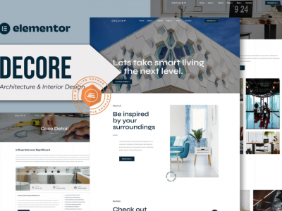 Decore - Architecture & Interior Design Elementor Pro Template Kit