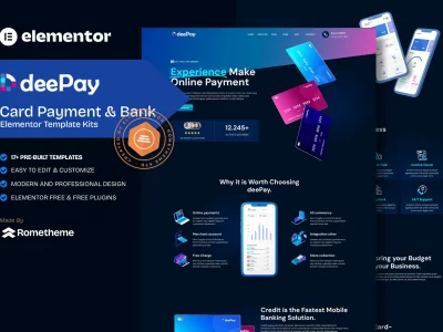 DeePay - Card Payment & Online Banking Elementor Template Kit