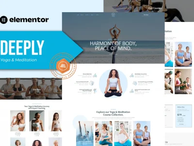 Deeply - Yoga & Meditation Elementor Template Kit