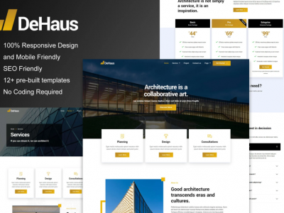 Dehaus - Interior Design & Architecture Elementor Template Kit