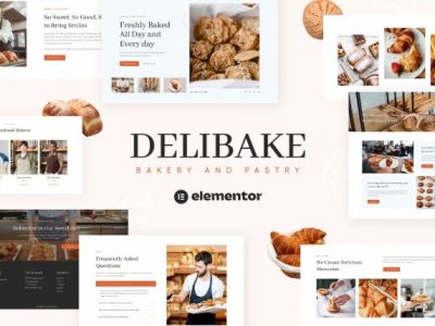 Delibake - Bakery and Pastry Elementor Template Kit