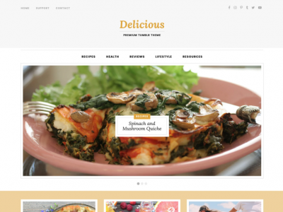 Delicious Tumblr Theme