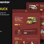 Delitruck – Food Truck & Restaurant Elementor Template Kit