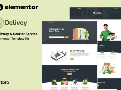 Delivey - Delivery & Courier Service Elementor Template Kit