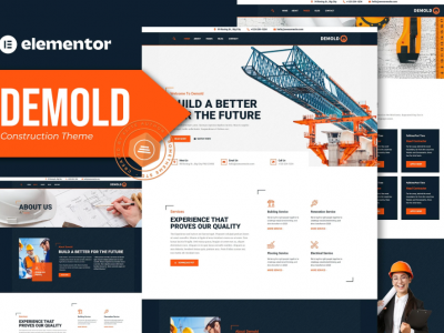 Demold - Construction Elementor Template Kit