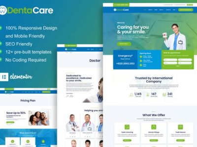 DentaCare - Dentist & Medical Elementor Template Kit