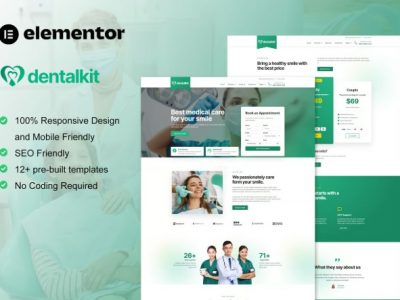 Dentalkit - Dentist & Medical Service Elementor Template Kit