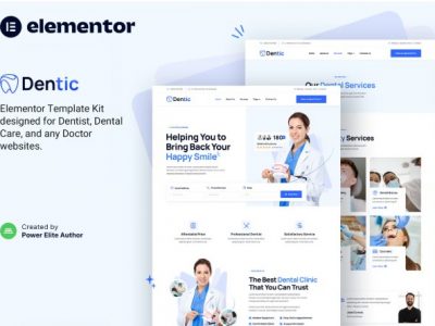Dentic – Dentist & Dental Clinic Elementor Template Kit