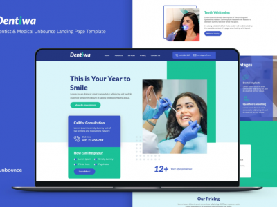 Dentiwa — Dentist & Medical Unbounce Landing Page