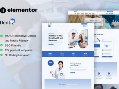 Dentiz - Dentist & Dental Care Elementor Pro Template Kit
