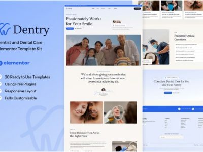Dentry - Dentist & Dental Care Elementor Template Kit