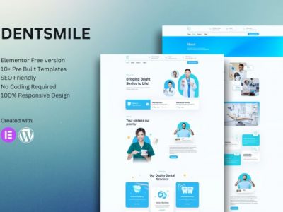 Dentsmile – Dentist & Dental Clinic Elementor Template Kit