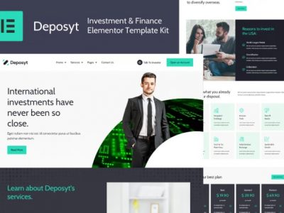 Deposyt - Investment & Finance Elementor Pro Template Kit