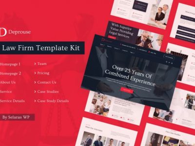 Deprouse - Law Firm & Lawyer Elementor Template Kit