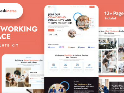 Deskmates - Coworking Space Elementor Template Kit